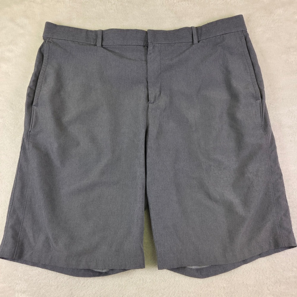 Nike Golf Shorts Mens 38 Grey Heathered Performance Flat Front Stretch 3220